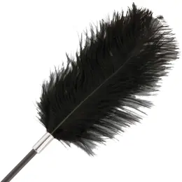 Darkness Crni Dvostrani Perjani Crop 56cm - Elegantan Senzorni Alat