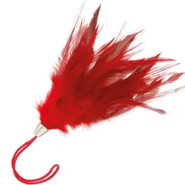 Darkness Red Sensory Feather Wand 20cm - mekan dodir, ergonomska ručka