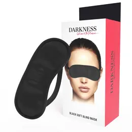 Darkness Satin Black Eye Mask podesiva traka za glavu, lagana