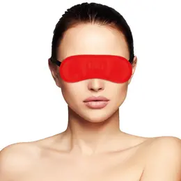 Darkness Satin Eye Mask crvena - podesiva, vrhunska udobnost pristajanja
