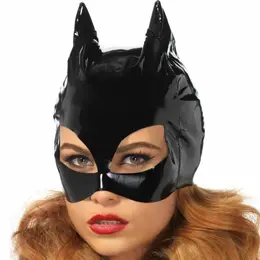 Leg Avenue Catwoman vinil maska crna - elegantan kostimski dodatak