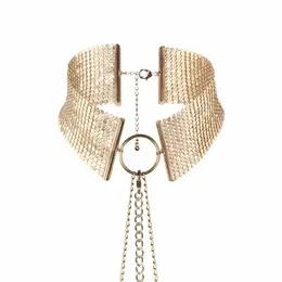 Bijoux Indiscrets Desir Metallique zlatni podesivi mrežasti ogrlica pojas