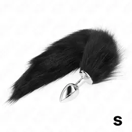 KINK Plug Model S Black Silicone with 40cm Synthetic Tail