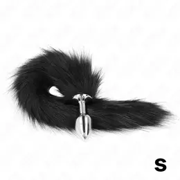 KINK Plug Model S Black Silicone with 40cm Synthetic Tail