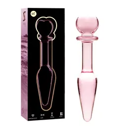 Ibiza Nebula Series Model 7 intimni čep od borosilikatnog stakla roze 13,5cm