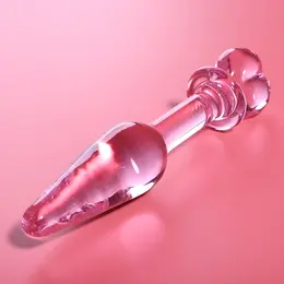 Ibiza Nebula Series Model 7 intimni čep od borosilikatnog stakla roze 13,5cm