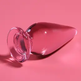 Ibiza Nebula Series Model 4 stakleni intimni čep roze 11cm O5cm