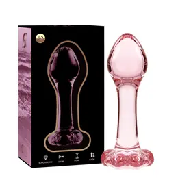 Ibiza Nebula Serija Model 2 Intimni Čep Borosilikatno Staklo Pink 11cm