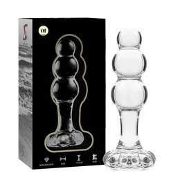 Ibiza Nebula Serija Model 1 Intimni Stakleni Čep Prozirni 10.5 cm O 3 cm