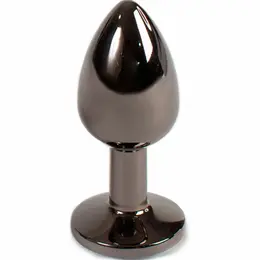 Secretplay Gunmetal Intimni Metalni Čep Mala 7cm Dekorativna Baza