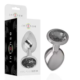 Intense Srednji Aluminijumski Čep Crni Stakleni Akcenat 8cm x 3.3cm