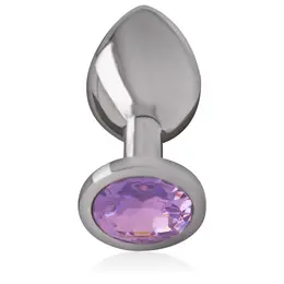 Intense Metalni Čep M Ljubičasti Kristal - Aluminijum, Dekorativni Dragulj, 8 cm