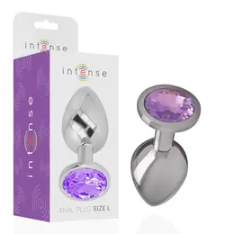 INTENSE Aluminijumski Metalni Čep S Ljubičasti Kristal - Elegantan Mali Model