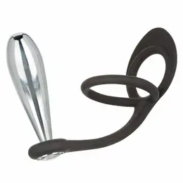 CalExotics Star Fucker Glider Plug - Dual Enhancer & Metal Probe with Gem Base