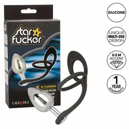 CalExotics Star Fucker XL Teardrop Plug - Aluminum & Silicone System