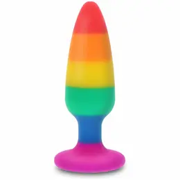 TOYJOY Hunk Rainbow Plug 10.5 cm - Silicone Pride Edition