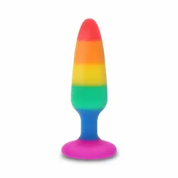 TOYJOY Pride Twink Silikonski Čep Duga 8.5 cm Srednja Veličina