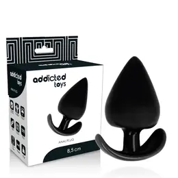 Addicted Toys Intimni Čep 8.5 cm - Fleksibilan Ergonomski TPR, Crni