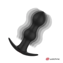 ANBIGUO Tiberio Intimate Plug with WATCHME Remote - 7 Modes, Black, 12.2 cm