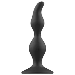 Addicted Toys Crni silikonski intimni čep 12 cm - Za početnike