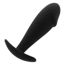 OHMAMA Silicone Intimate Plug 10cm - Medical Grade, Ergonomic Black