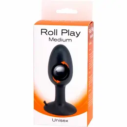Seven Creations Roll Play Srednji silikonski čep 10 cm Crni