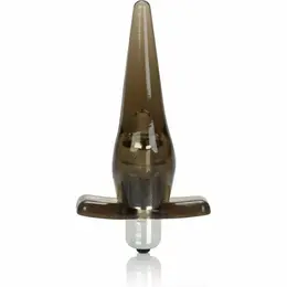 CalExotics Mini Vibro Tease Crni - Kompaktni vodootporni vibrirajući čep 10cm