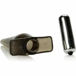 CalExotics Mini Vibro Tease Crni - Kompaktni vodootporni vibrirajući čep 10cm