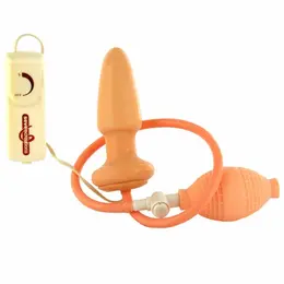 Seven Creations Inflatable Plug Vibrating System Latex 10cm Black