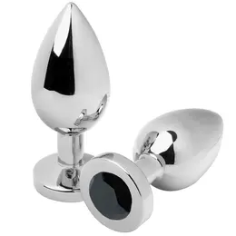 Metal Hard Čelični čep Crni sa kristalom Mali 5.7cm