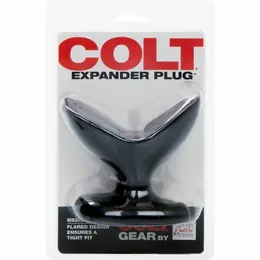 CalExotics COLT Expander čep Srednji Crni Fleksibilni TPR 9x6cm