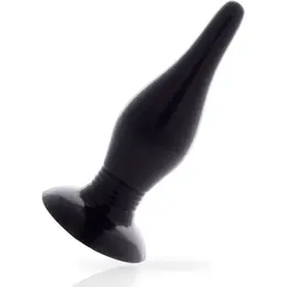 Addicted Toys Čep Crni 14.5 cm - Fleksibilni TPR model