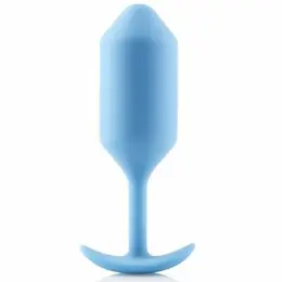 b-Vibe Snug Plug 3 Intimate Wellness Device Sky Blue 12.7cm 180g