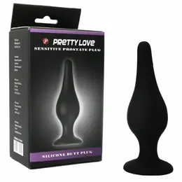 Pretty Love Silikonski Ergonomski Čep sa Usisnom Bazom 14 cm Crni
