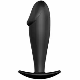 Pretty Love Anal Plug Silicone Black Ergonomic Handle Medium Size