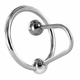 METAL HARD Čelični Glans Prsten sa Uretralnim Pinom, 30 mm, Hipoalergen