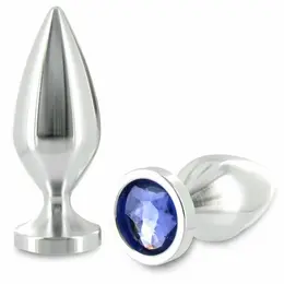 Metal Hard Aluminijumski Intimni Čep sa Dekorativnim Kristalom Srednji 8.9 cm