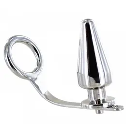 Metal Hard Stainless Steel Dual Function Ring with Plug 80x55mm