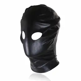 OHMAMA Fetish Hood Mask - Black, Breathable, No Mouth Opening