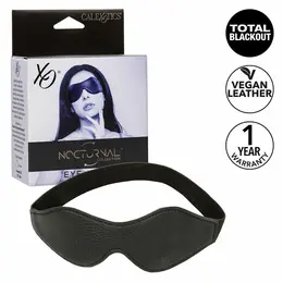 CalExotics Nocturnal Maska za Oči PVC Koža Crna - Potpuni Mrak