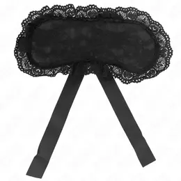 KINK Čipkasti Zavoj Model 1 - Dekorativna Čipkasta Maska 22.5 x 11 cm Crna