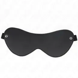KINK Leatherette Bandage with Rivets 23x9.5cm Adjustable Black