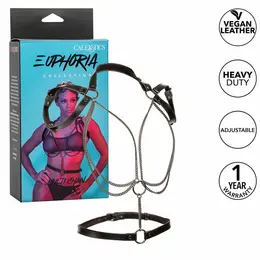 CalExotics Euphoria Multi-Chain halter pojas premium, podesiv od veganske kože