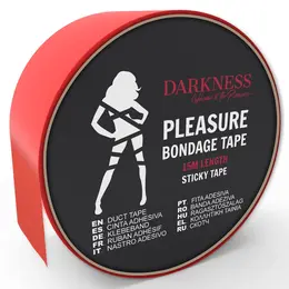 Darkness Crvena BDSM traka 15m – Fleksibilna lepljiva traka za BDSM igru