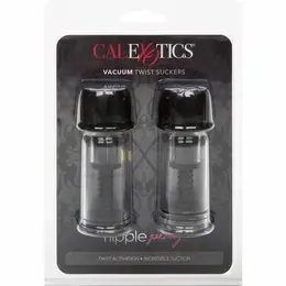 CalExotics Vacuum Twist Podesivi sistem za usisavanje za bradavice, crni, 2 kom