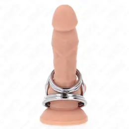 KINK Trojni set hromiranih čeličnih prstenova 3.8–5 cm – Polirana metalna serija