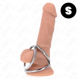 KINK Trojni set hromiranih metalnih prstenova 3.2–4.5 cm, nerđajući čelik, srebrni