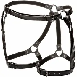 CalExotics Euphoria Adjustable Thigh Harness with Velvet Lining Black