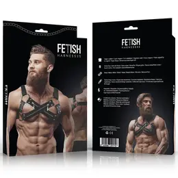 Fetish Submissive Attitude Bulldog Chest Harness Neoprene Adjustable Black