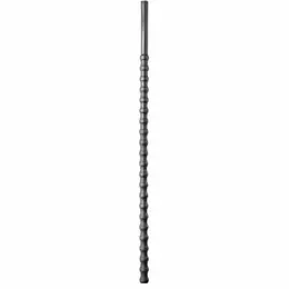 ALL BLACK Flexible Silicone Urethral Sound 24cm 8-10mm Black